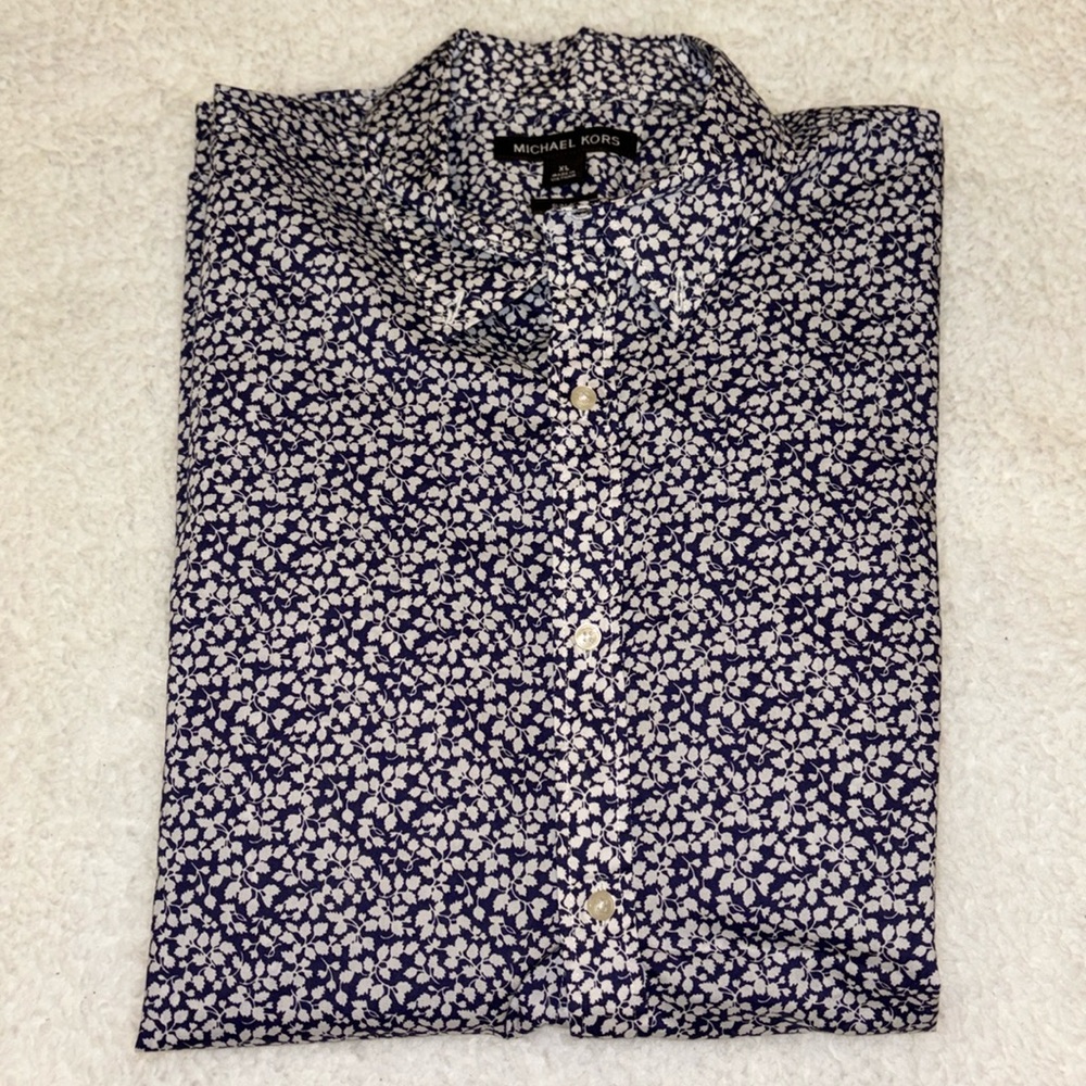 Michael Kors x Liberty Fabric Short Sleeve Button Down